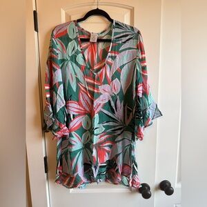 Anne Cole Tropical Print Coverup